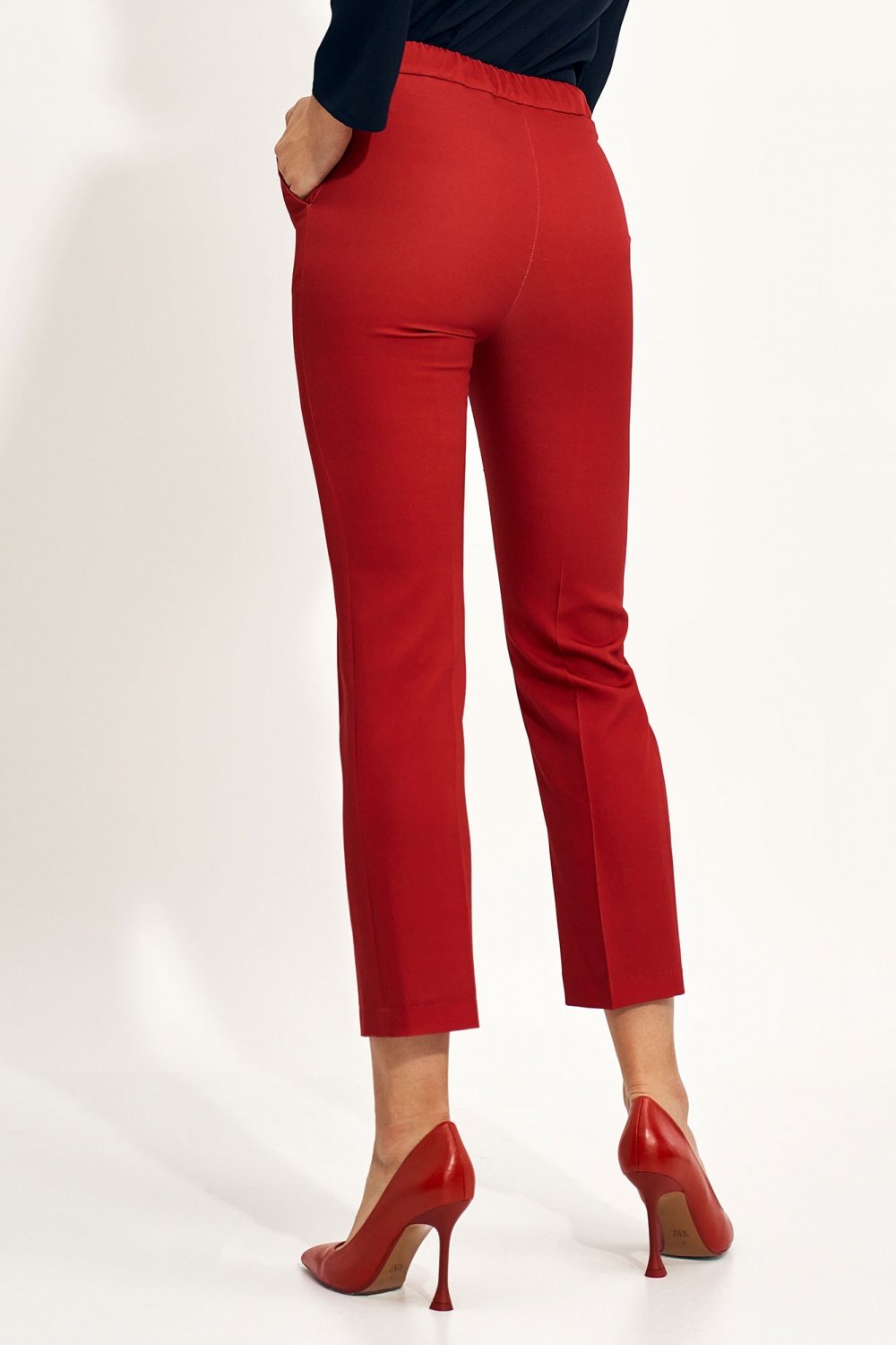 Women trousers red / 171278 Nife-3